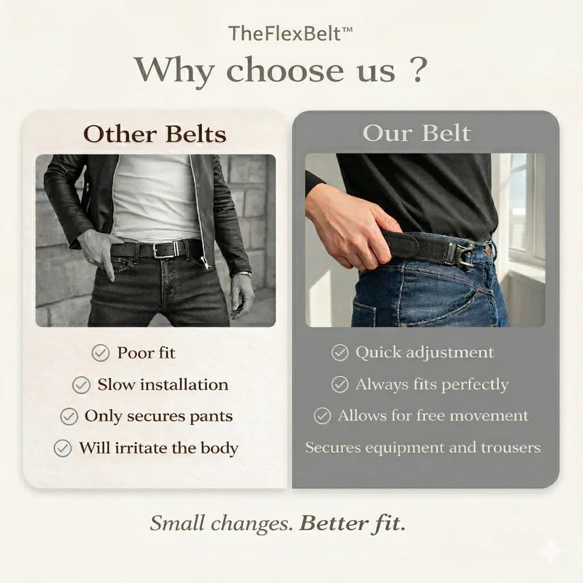 🔥 Adjustable Buckle-Free Hook Belt