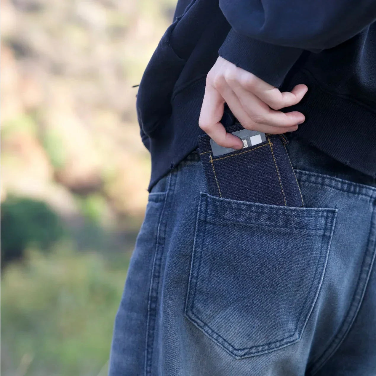 Denim Mini Wallet – For Men & Women ✨