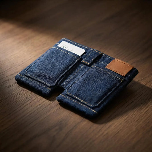 Denim Mini Wallet – For Men & Women ✨